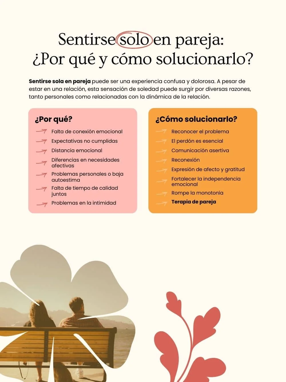 Sentirte sola en pareja: razones y soluciones posibles