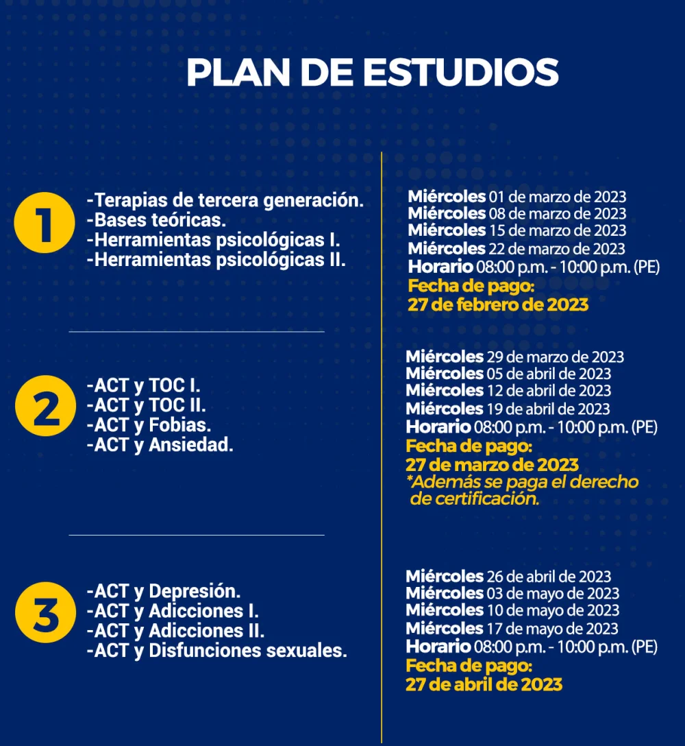 Top Cursos en Terapia de Aceptación y Compromiso