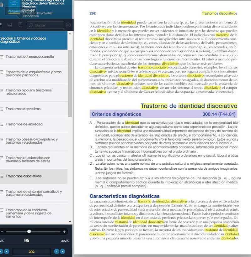 Profundizando en el Trastorno de Identidad Disociativo (TIDP)