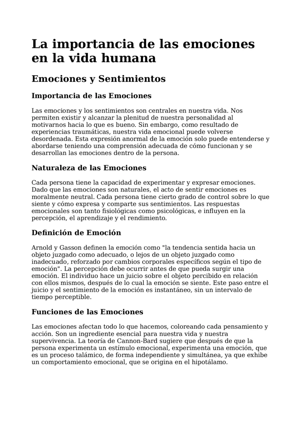 Profundiza en la Teoría de Cannon-Bard: emociones y respuestas