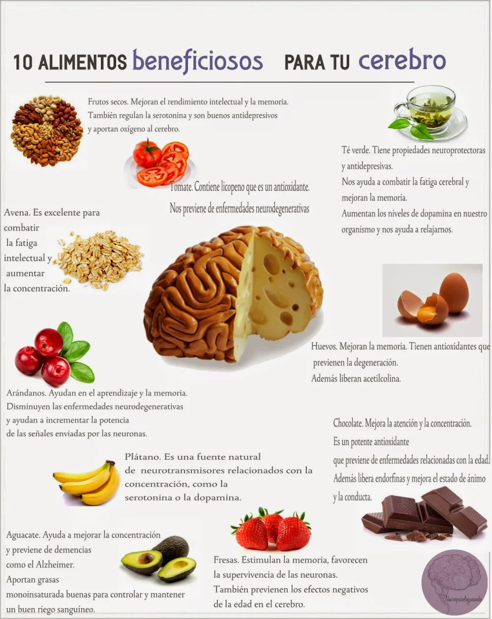 Alimentos que potencian tu inteligencia