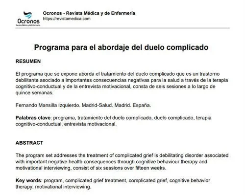 Abordaje del duelo con terapia cognitivo-conductual