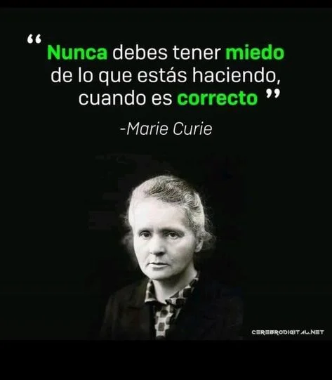 Inspírate con las palabras de Marie Curie