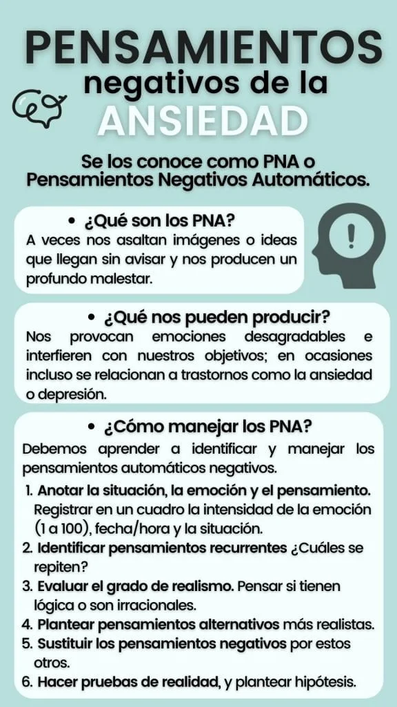 ¿Por qué los pensamientos negativos causan malestar?
