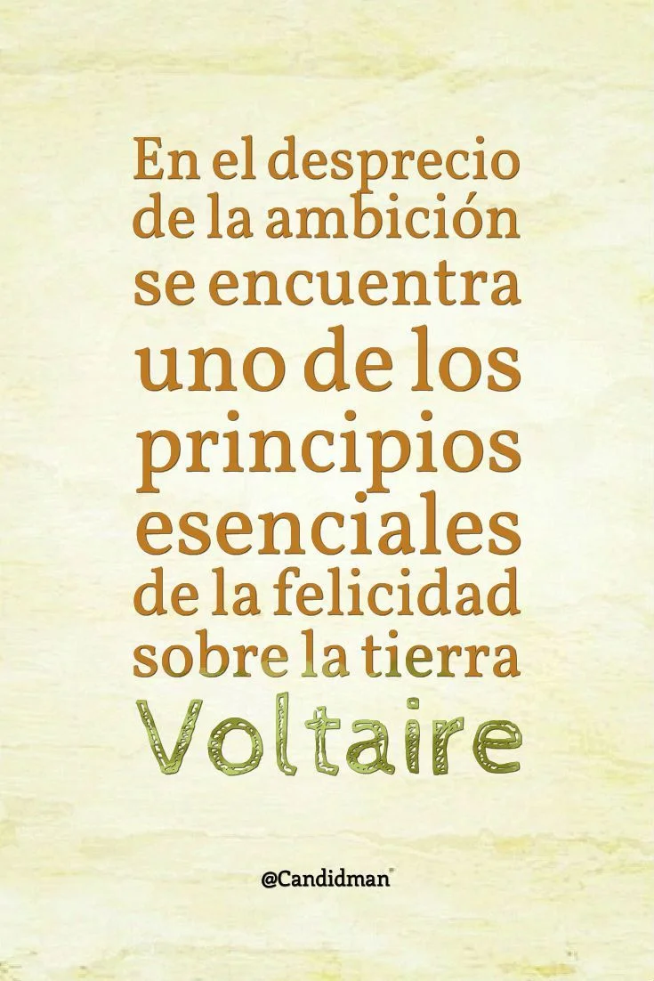 Los principios esenciales de Voltaire