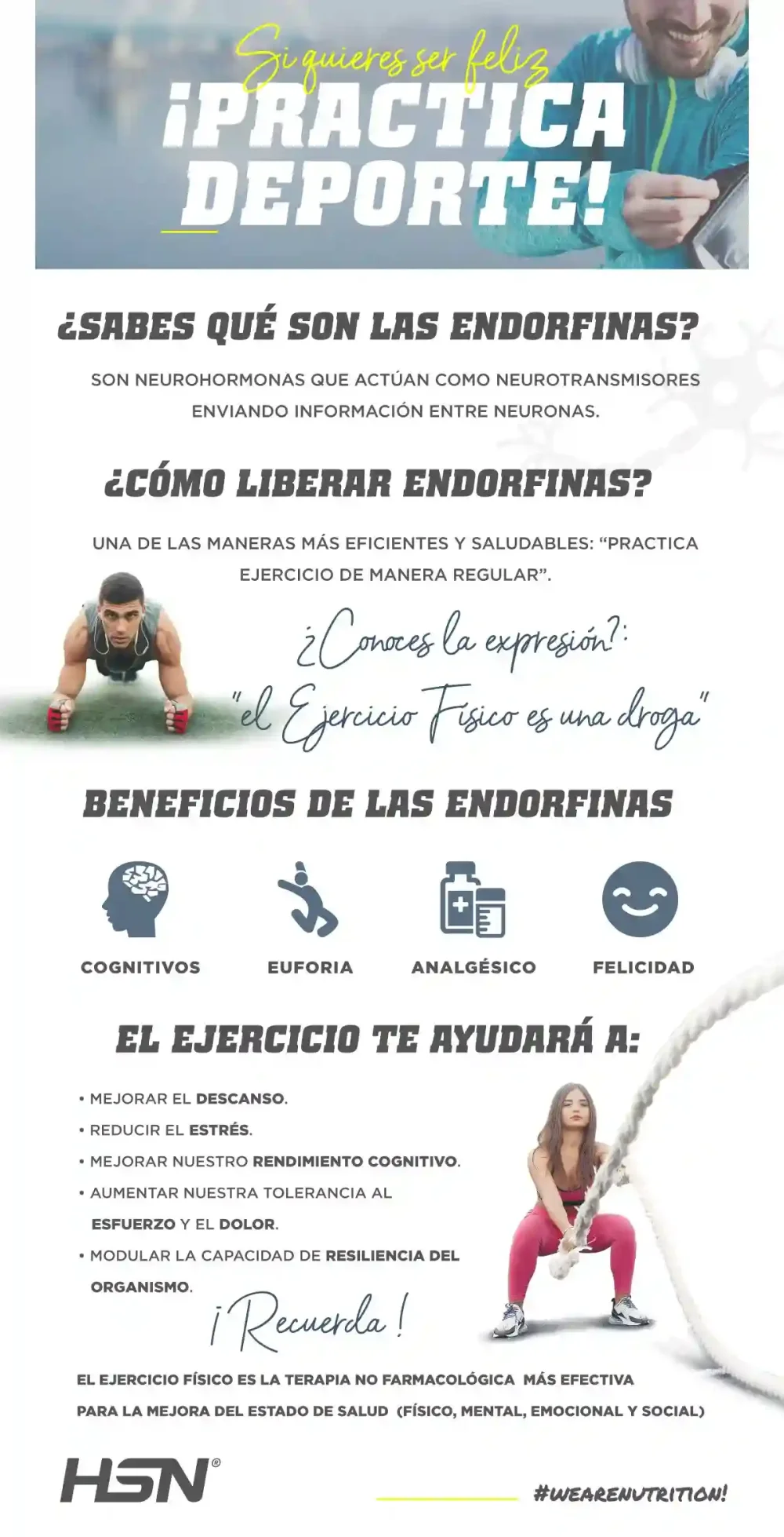 Formas efectivas de liberar endorfinas