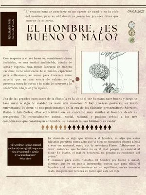 ¿El ser humano es esencialmente bueno o malo?