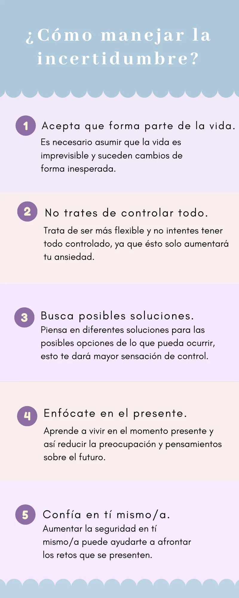 Estrategias para manejar la ansiedad anticipatoria e incertidumbre