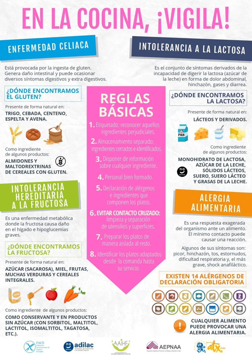 Guía para personas con intolerancias alimentarias