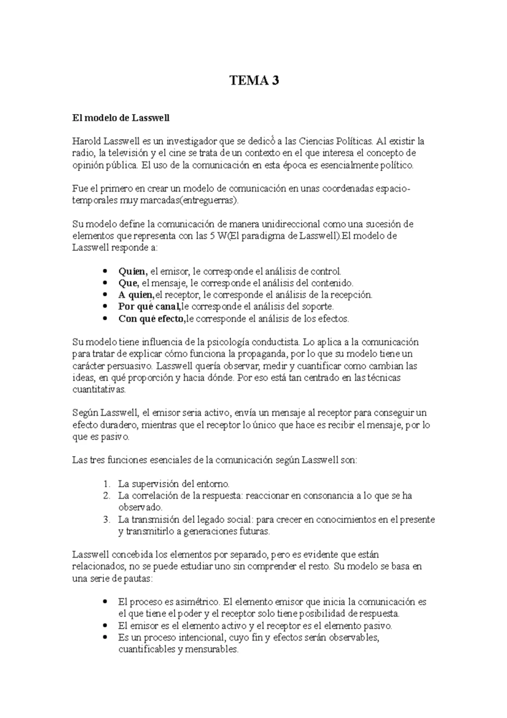 Entiende a fondo el modelo de Lasswell en comunicación