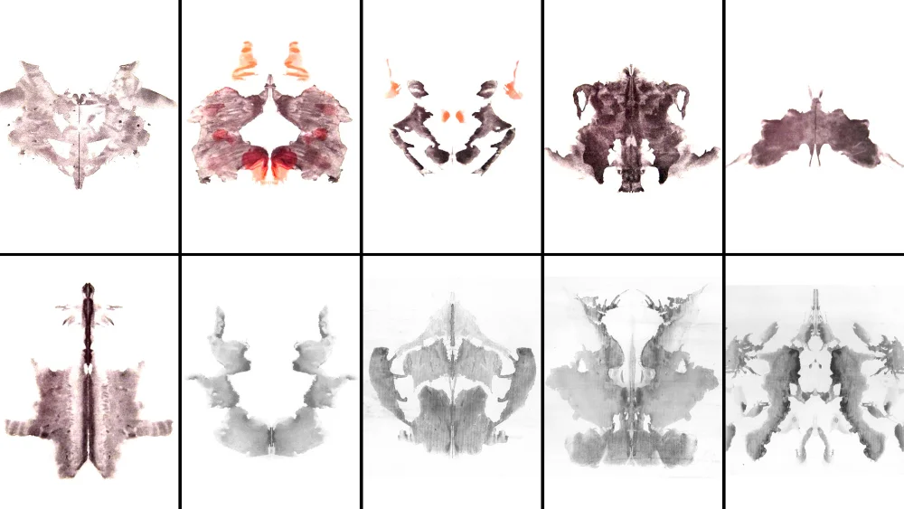 Interpretación de imágenes en el test de tinta Rorschach