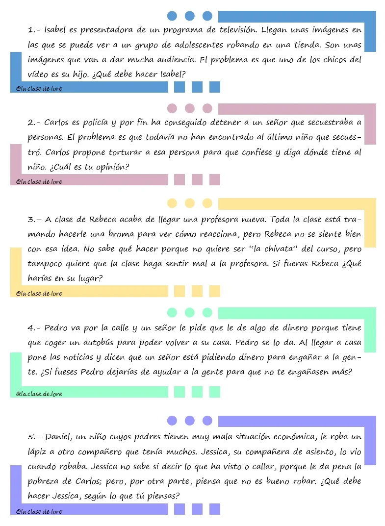 Casos de Dilemas Morales y Éticos