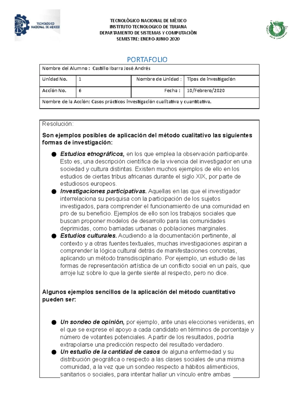 Casos Prácticos de Investigación Cuantitativa