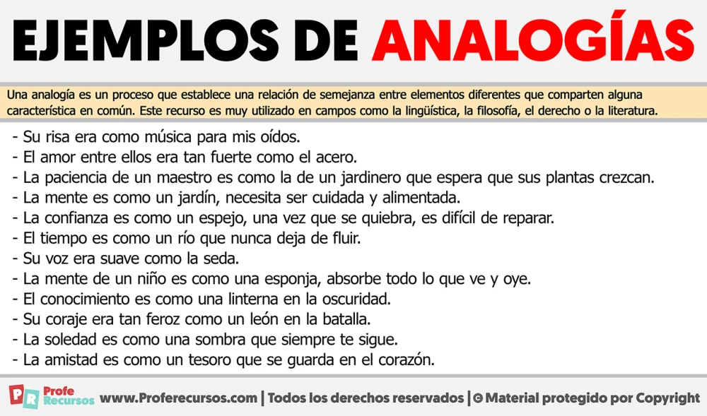 Muestra de Analogías y Ejemplos Inspiradores