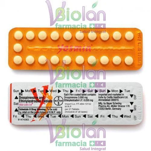 Efectividad y uso de Yasmin píldoras anticonceptivas