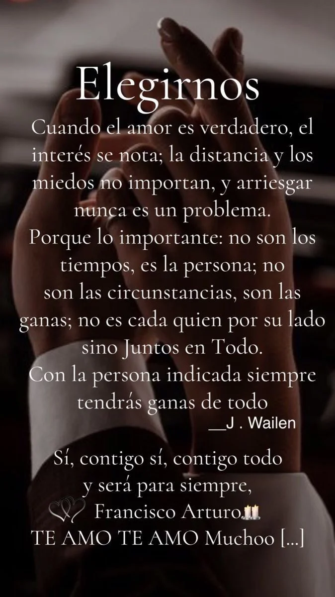 El amor auténtico siempre tiene interés
