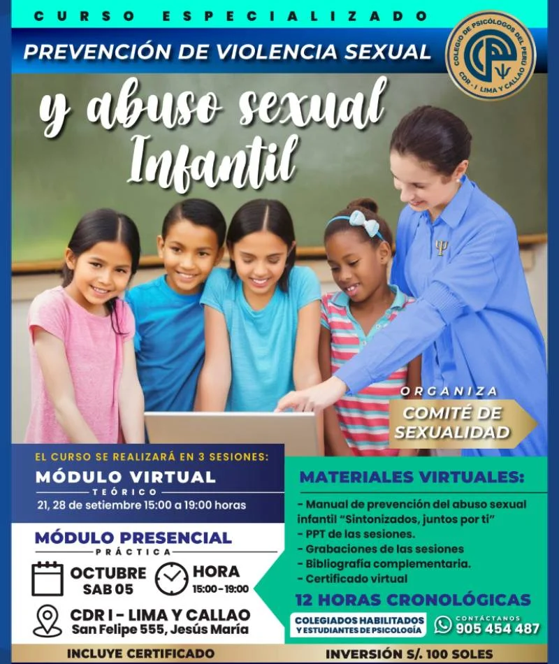 Capacitación en Psicología Infantil sobre Abuso Sexual Infantil