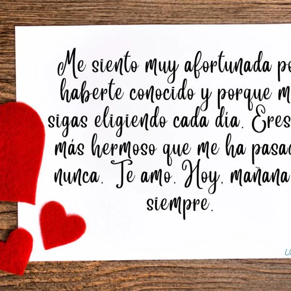 Palabras románticas para enamorar a tu novio