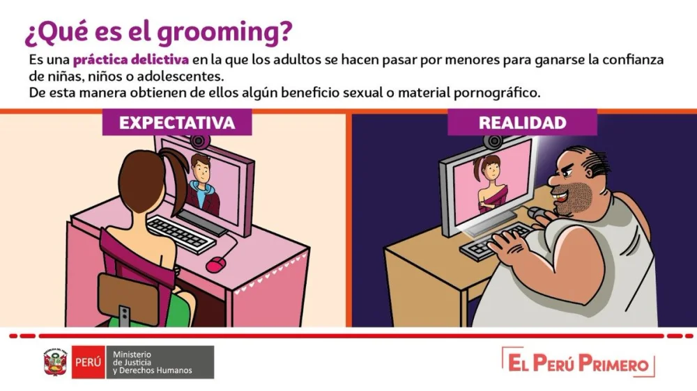 Peligros del grooming en línea para adolescentes