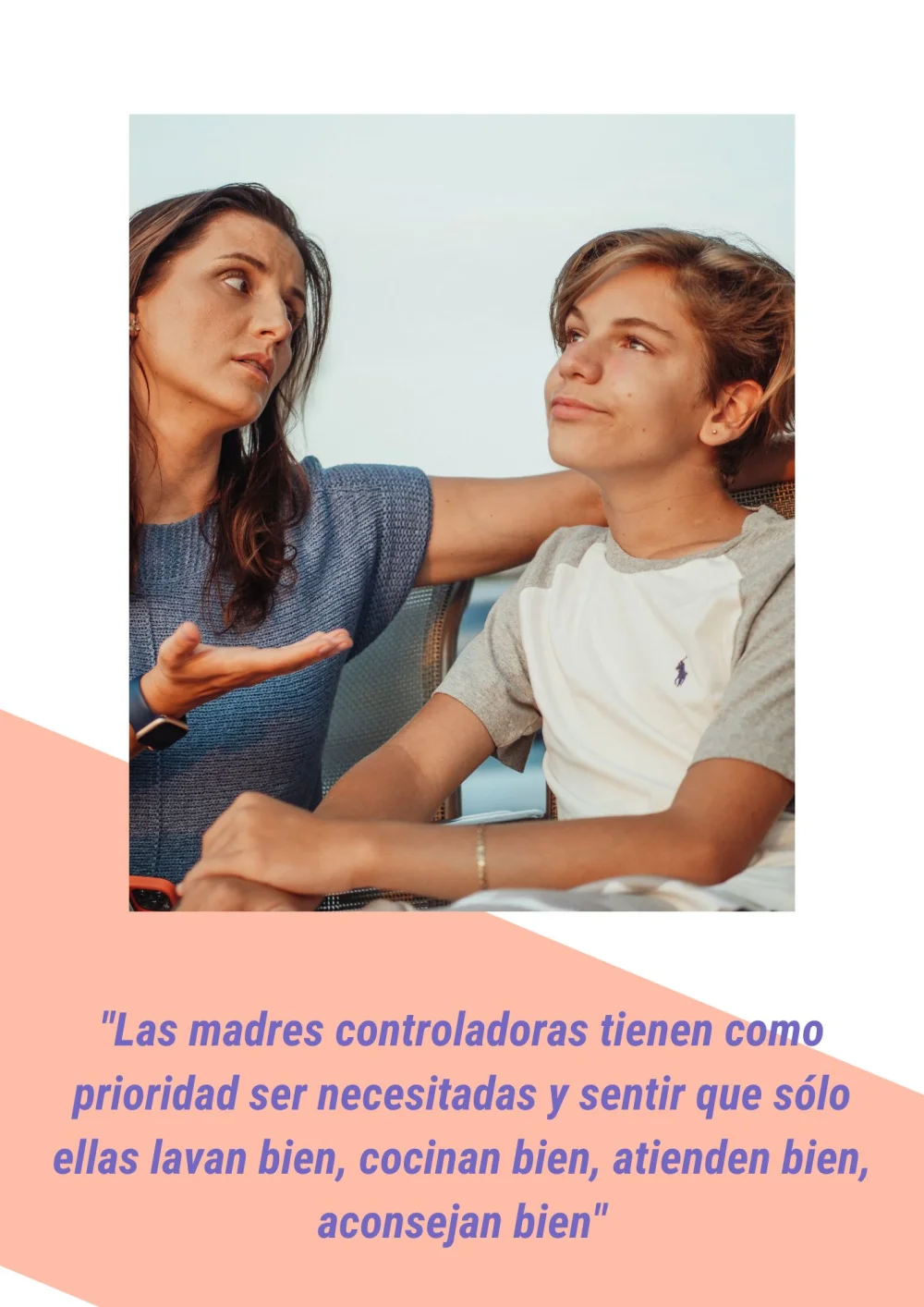 Madres sobreprotectoras crían hijos vulnerables