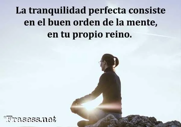 Palabras para la tranquilidad y serenidad
