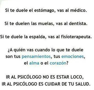 No es necesario estar loco para ir al psicólogo