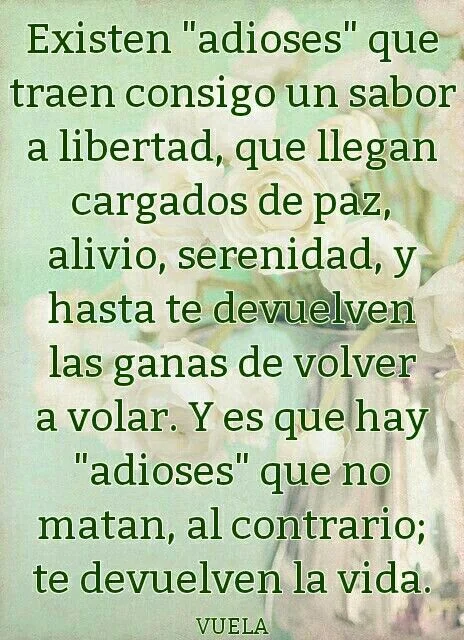 Palabras de alivio y serenidad
