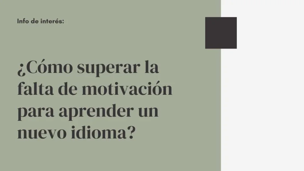 Aprende a superar la falta de motivación