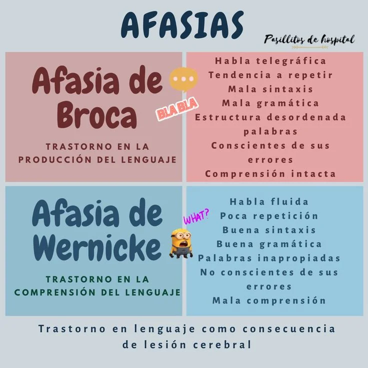 Comparativa entre la afasia de Broca y la de Wernicke
