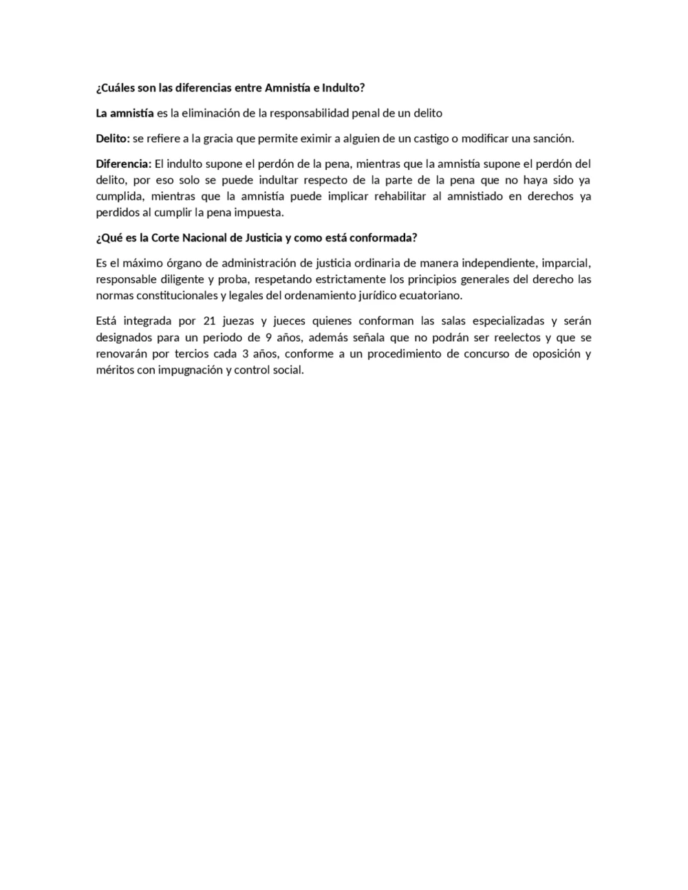 Contraste entre amnistía e indulto: un análisis detallado