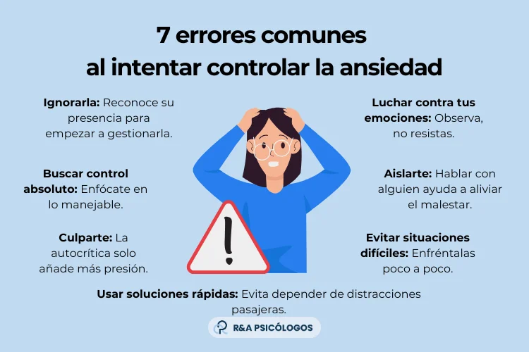 Errores Frecuentes en las Personas con Ansiedad