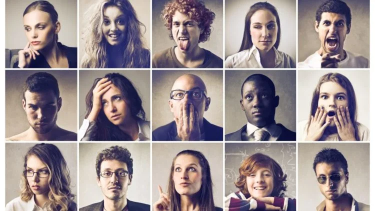 Variedades de emociones y sentimientos humanos