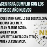Guía para Establecer Propósitos de Año Nuevo Efectivos