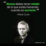 Inspírate con las palabras de Marie Curie