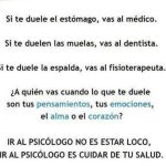 No es necesario estar loco para ir al psicólogo