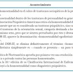 Razones tras la antigua clasificación de la homosexualidad como enfermedad